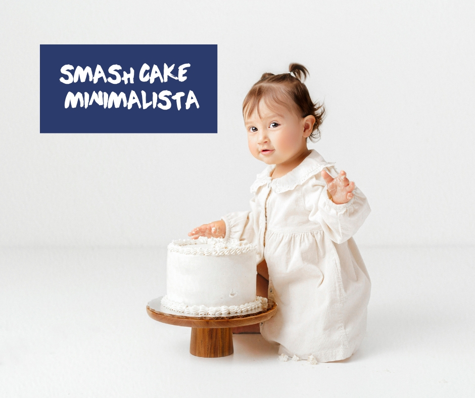 Hicimos una sesión de Smash Cake Minimalista en León, Gto.