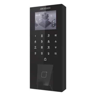 Terminal de Control de Acceso Biométrico / Huella + Tarjeta M1 + PIN + Bluetooth / 5,000 Huellas / 150,000 Eventos / Pantalla LCD Táctil 2.4 / IP65 / PoE / Wi-Fi / Bluetooth