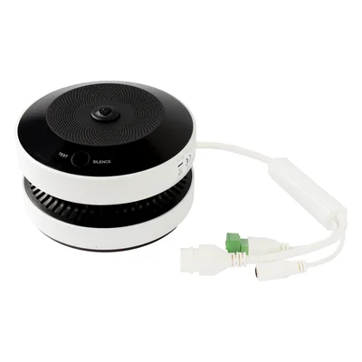 Cámara Fisheye IP / 4 Megapixel / Detector de Humo y Temperatura / IR 15 m (49.2 ft) / WDR 120 dB / Alarma 85 dB / PoE / MicroSD 128 GB — vista 5