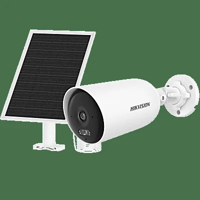 Cámara Bala IP Solar / 4 MP / AOV / Lente 2.8 mm / Iluminación Dual 30 m (98.4 ft) / 4G / IP66
