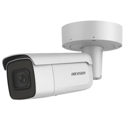 Bala IP 4 Megapixel / 50 mts IR EXIR / Exterior IP67 / IK10 / WDR 120 dB / PoE + / Audio y Alarmas / Lente Mot. 2.8 a 12 mm / Videoanaliticos Integrados