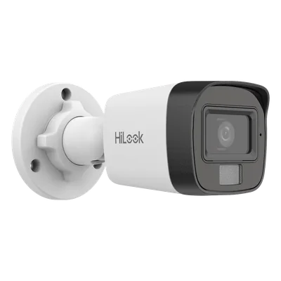 Cámara Bala IP / 4 Megapixel / Dual Light 20 m (65.6 ft) IR + 15 m (49.2 ft) Luz Blanca / Lente 2.8 mm / 104° / IP67 / PoE / Audio Integrado — vista 2