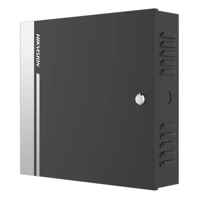 Controlador de Acceso / 1 Puerta / 2 Lectores Wiegand o RS-485 / 10,000 Tarjetas / 50,000 Eventos / Gabinete Metálico con Fuente 12Vcc/8A / Batería de Respaldo / TCP/IP / -20°C a 65°C