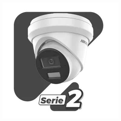 Cámara Turret IP / 6 Megapixel / Dual Light 30 m (98.4 ft) / Lente 2.8 mm / WDR 120 dB / IP67 / PoE — vista 2
