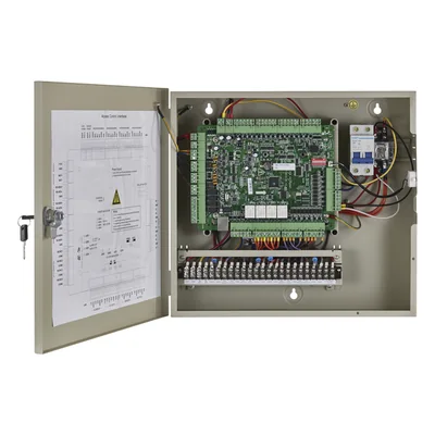 Controlador de Acceso / 4 Puertas / 8 Lectores Huella y Tarjeta / 100,000 Tarjetas / 300,000 Eventos / TCP-IP / Integración Video / Gabinete con Fuente 12V DC 8A — vista 3