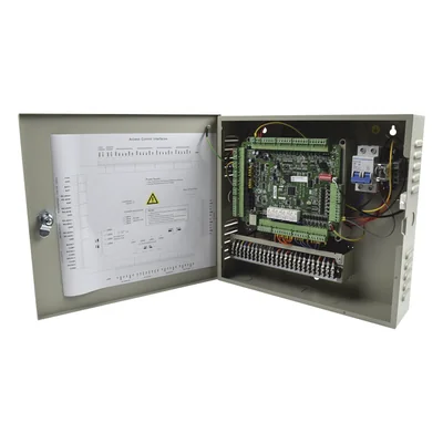 Controlador de Acceso / 4 Puertas / 8 Lectores Huella y Tarjeta / 100,000 Tarjetas / 300,000 Eventos / TCP-IP / Integración Video / Gabinete con Fuente 12V DC 8A — vista 2