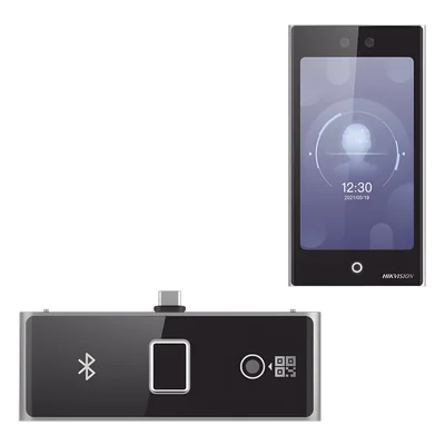 Terminal de Control de Acceso Facial / Pantalla Táctil 7" / Wi-Fi / Huella, QR y Bluetooth / 10,000 Rostros / IP65 / Exterior