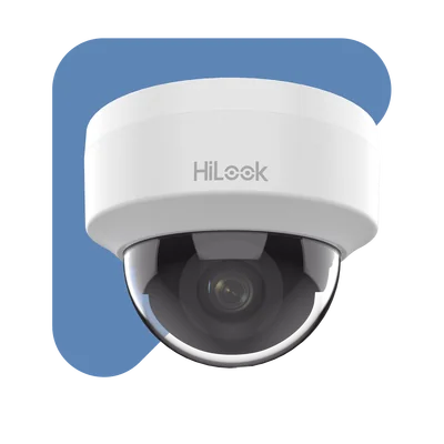 Domo IP / 2 MP 1080p / Lente 2.8 mm 101° / IR 20 m (65.6 ft) / PoE 802.3af / dWDR / H.265+ / Interior — vista 2