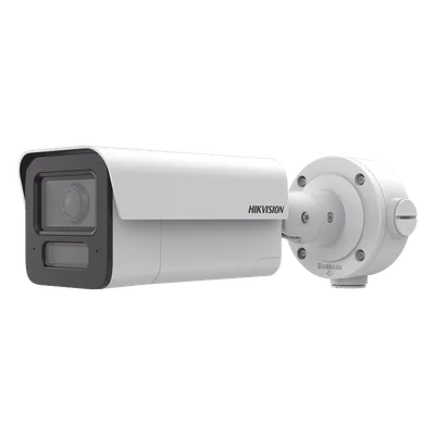 Cámara Bala IP / 4 Megapixel / Lente 4 mm / IR EXIR 80 m (262.5 ft) / Analíticos IA 80 m (262.5 ft) / Audio Bidireccional / IP67 / IK10 / WDR 120 dB