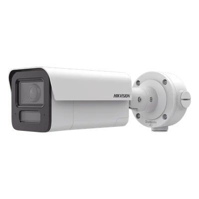 Cámara Bala IP / 4 Megapixel / Lente 2.8 mm / IR EXIR 80 m (262.5 ft) / Analíticos IA 70 m (229.7 ft) / WDR 120 dB / IP67 / IK10 / Audio Bidireccional