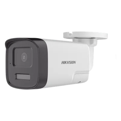 Cámara Bala TURBOHD / 4K UHD 8 Megapixel / Lente 2.8 mm / 113° HFOV / Dual Light 40 m (131.2 ft) / Audio Bidireccional 5-8 m / IP67 / Metal