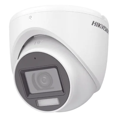 Cámara Turret TURBOHD / 3K 5 Megapixel / Lente 2.8 mm / Gran Angular 104.9° / IR 30 m (98.4 ft) + Luz Blanca 20 m (65.6 ft) / IP67 / Audio Integrado / 4 Tecnologías — vista 1