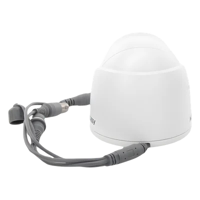 Cámara Turret TURBOHD / 3K 5 Megapixel / Lente 2.8 mm / Gran Angular 104.9° / IR 30 m (98.4 ft) + Luz Blanca 20 m (65.6 ft) / IP67 / Audio Integrado / 4 Tecnologías — vista 3