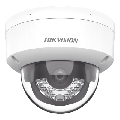 Cámara Domo IP / 2 Megapixel / Dual Light 30 m (98.4 ft) / Lente 2.8 mm / 103° FOV / IK08 / IP67 / PoE — vista 3