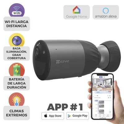 Cámara IP Inalámbrica / 2 Megapixel / Batería Recargable 7800 mAh / Visión Nocturna Color 10 m (32.8 ft) / Wi-Fi 2.4 GHz / IP66 / Audio Bidireccional / Sirena Integrada — vista 5