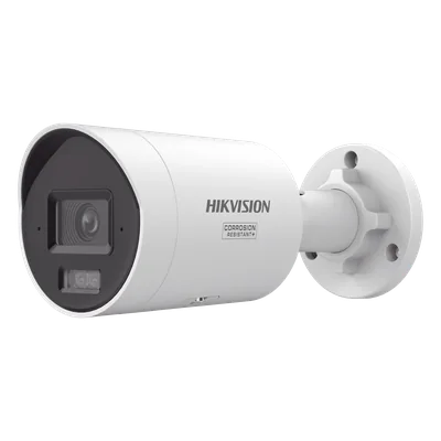 Cámara Bala IP / 4 Megapixel / ColorVu 3.0 / Dual Light 40 m (131.2 ft) / Lente F1.0 108.8° / Audio Bidireccional Dual / Estrobo Azul y Rojo / IP67 NEMA 4X / AcuSense 3.0 / WDR 130 dB