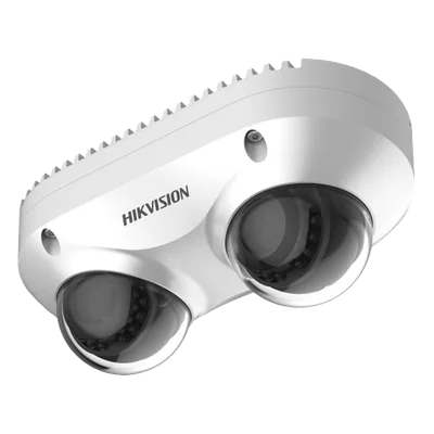 Cámara Panorámica Dual / 4 MP por Lente / 2.8 mm Fijo / IP67 / IK10 / PoE / WDR 120 dB / 10 m (32.8 ft) IR / Audio y Alarma I/O / MicroSD 256 GB — vista 3