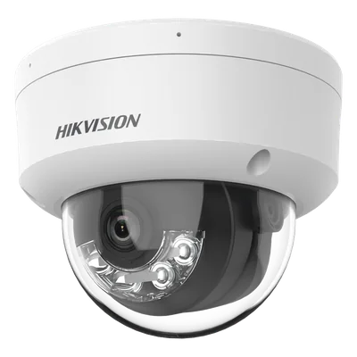 Cámara Domo IP / 4 Megapixel / Dual Light 30 m (98.4 ft) / Lente 2.8 mm / 109° FOV / IK08 / IP67 / PoE