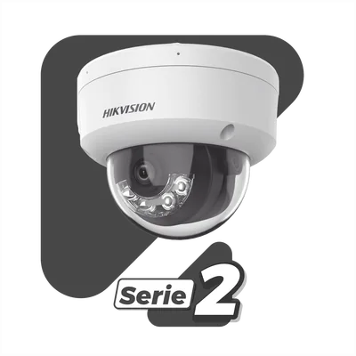 Cámara Domo IP / 4 Megapixel / Dual Light 30 m (98.4 ft) / Lente 2.8 mm / Ángulo 104° / WDR 120 dB / IP67 / IK10 / PoE — vista 2