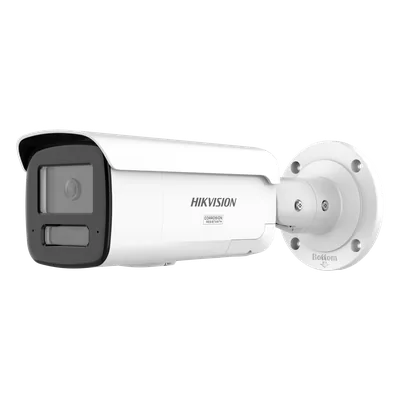 Bala IP / 4 Megapixel / Lente 4 mm / 60 m IR + Luz Blanca / IP67 NEMA 4X / WDR 130 dB / ACUSENSE 3.0 / Estrobo Azul y Rojo / 196 ft Alcance / Audio 2 Vías