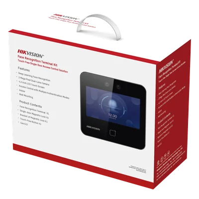 Terminal de Control de Acceso / Reconocimiento Facial 1,500 Rostros / Lector QR y MIFARE / Pantalla Táctil 4.3 Pulgadas / Videoportero 2 MP / Electroimán 600 lbs — vista 2