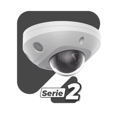 Mini Domo IP / 6 Megapixel / Dual Light 30 m (98.4 ft) / AcuSense / WDR 120 dB / IP67 IK8 / PoE — vista 2