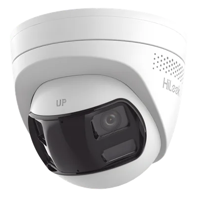 Cámara Turret IP / 8 Megapixel / Panorámica 180° / Dual Light 30 m (98.4 ft) / PoE / Audio Bidireccional / IP67 — vista 1