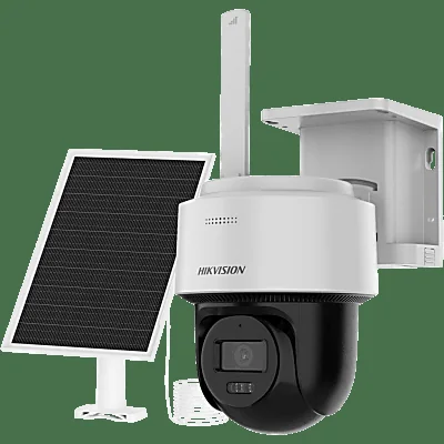 Cámara Solar PT IP / 4 Megapixel / AOV / Dual Light 30 m (98.4 ft) / Audio Bidireccional / IP66 / Panel Solar 8W + Batería 9000 mAh