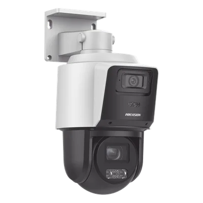 Cámara PTZ IP TandemVu / 4 Megapixel / Zoom Óptico 4X / Dual Light IR 40 m (131.2 ft) + Luz Blanca 30 m (98.4 ft) / WDR 120 dB / AcuSense / Audio Bidireccional / IP66 / PoE+ — vista 2