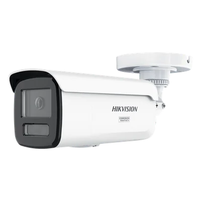Bala IP / 6 Megapixel / Lente 4 mm / 197 pies IR + Luz Blanca / Exterior IP67 / Estrobo Azul y Rojo / WDR 130 dB / ACUSENSE 3.0 / Metal / NEMA 4X / ACUSEEK