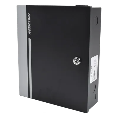 Controlador de Acceso para 2 Puertas y 4 Lectores / Fácil Administración con Software Gratuito / Incluye Gabinete y Fuente de Alimentación 12Vcc/8A / 10,000 Tarjetas / 50,000 Eventos