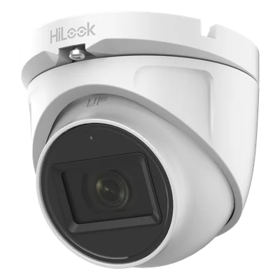 Cámara Turret TURBOHD / 2 Megapixel 1080p / Gran Angular 106.4° / IR EXIR 30 m (98.4 ft) / Audio por Coaxitron / IP66 / 4 Tecnologías