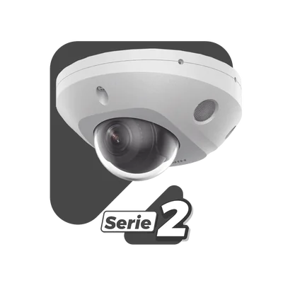 Mini Domo IP / 4 Megapixel / Dual Light 30 m (98.4 ft) / WDR 120 dB / IP67 / PoE / MicroSD 512 GB — vista 2