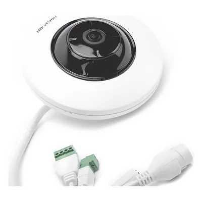 Mini Cámara Fisheye IP / 5 Megapixel / Panorámica 180°-360° / IR 8 m (26.2 ft) / Audio Integrado / PoE / Alarmas I/O — vista 4