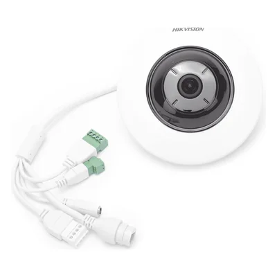 Mini Cámara Fisheye IP / 5 Megapixel / Panorámica 180°-360° / IR 8 m (26.2 ft) / Audio Integrado / PoE / Alarmas I/O — vista 2