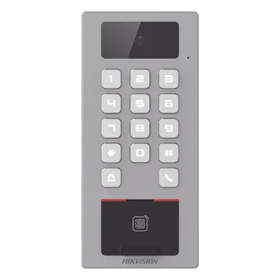 Terminal de Control de Acceso / Videoportero Multiapartamento / 2 Megapixel / IP65 & IK09 / 10,000 Huellas / 100,000 Tarjetas / PoE / 2 Relays / Wi-Fi
