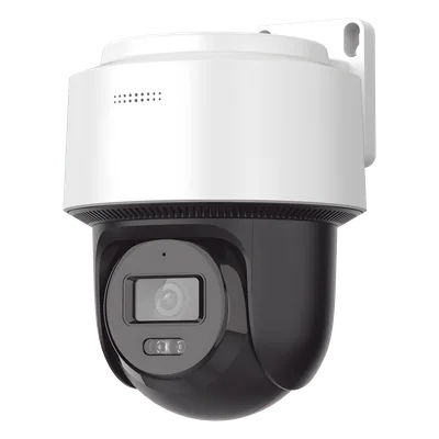 Cámara Domo PT IP / 4 Megapixel / Lente 4 mm / Dual Light 30 m (98.4 ft) / Autoseguimiento Humanos / PoE+ / Audio Bidireccional / IP66