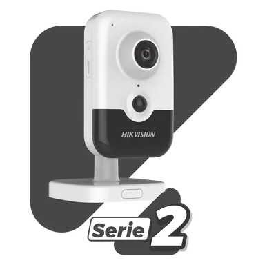 Cámara Cubo IP / 4 Megapixel / Lente 2.8 mm / IR EXIR 10 m (32.8 ft) / Sensor PIR 8 m (26.2 ft) / WDR 120 dB / PoE / Audio Bidireccional — vista 2