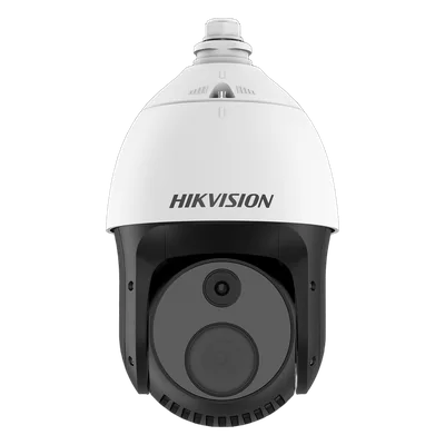 Cámara PTZ Térmica Dual / Sensor Térmico 256 x 192 / Canal Óptico 4 Megapixel / Zoom Óptico 32X / IR 100 m (328.1 ft) / Detección de Incendios / IP66 / Hi-PoE