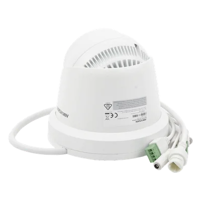 Turret IP Dual / Térmica 1.8 mm (160 x 120) / Óptico 2 mm (4 Megapixel) / Detección de Personas 53 mts / 15 mts IR / Exterior IP67 / PoE / Termométrica / Detección de Temperatura / Sirena y Luz / Micro SD 32 GB Incluida — vista 4