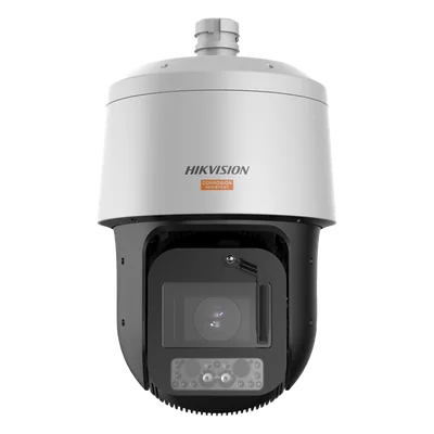 PTZ IP / 4 Megapixel / 42X Zoom / Dual Light 500 m IR / 100 m Luz Blanca / Polímero Anticorrosivo C5 / Auto-Seguimiento / DARKFIGHTER / EIS / IP67 NEMA 4X / 1640 ft IR / 328 ft Luz Blanca