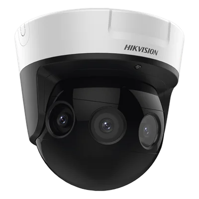 PanoVu Series / Vista Panorámica 180° / 16 Megapixel en Total / 4 Lentes 2.8 mm (4 Lentes 4 Megapixel) / 20 mts IR / Exterior IP67 / IK10 / 12 Vcc / PoE+ / Micro SD — vista 2