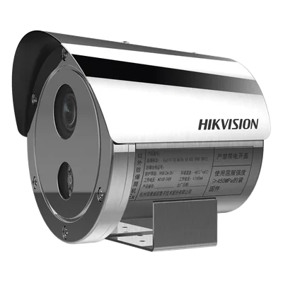 Cámara Bala IP / 4 Megapixel / Lente Motorizado 2.8 a 12 mm / Anticorrosión SUS304 / Antiexplosión ATEX-IECEx / IR 50 m (164 ft) / WDR 120 dB / IP68 / PoE