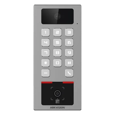 Terminal de Control de Acceso / Lector QR Exterior / Videoportero 2 MP / IP65 & IK09 / 100,000 Tarjetas / 300,000 Eventos / Bluetooth y App