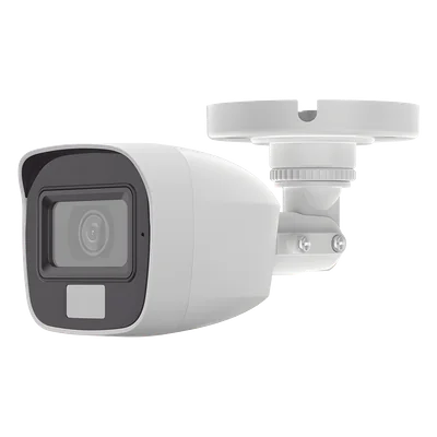 Cámara Bala TURBOHD / 2 Megapixel / Dual Light 20 m (65.6 ft) IR + 20 m (65.6 ft) Luz Blanca / Lente 2.8 mm / 100° Ángulo de Visión / Audio por Coaxitron / IP66 / Metal