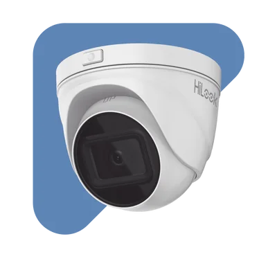 Turret IP / 4 MP / Lente Motorizado 2.8-12 mm / IR 30 m / PoE / IP67 / WDR 120dB / Micro SD 256 GB / H.265+ / 98 pies IR — vista 2