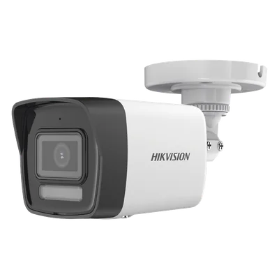 Cámara Bala TURBOHD / 3K 5 Megapixel / Lente 2.8 mm / Gran Angular 104.9° / Dual Light IR 30 m (98.4 ft) + Luz Blanca 20 m (65.6 ft) / IP67 / Audio Integrado / 4 Tecnologías / Metal