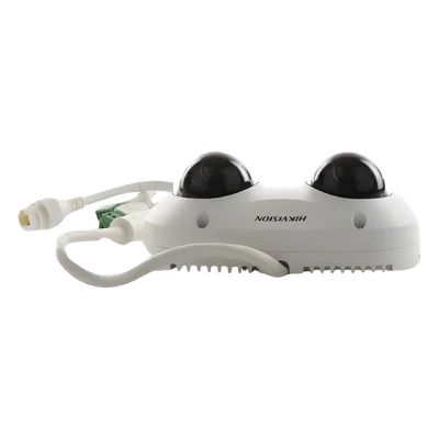 Cámara IP Dual-Lente / 5 Megapixel / 2.8 mm Fijo / WDR 120 dB / IR 10 m (32.8 ft) / IP67 / IK10 / PoE / Audio y Alarma — vista 3