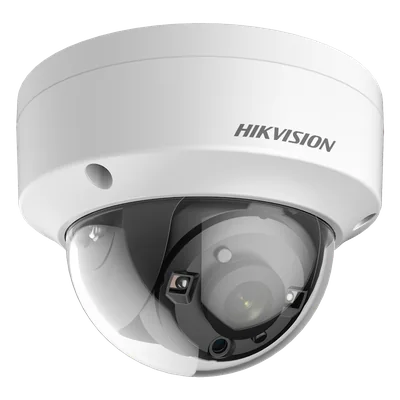 Domo TURBOHD 4K / 8.29 MP / Gran Angular 102.9° / Lente 2.8 mm / Exterior IP67 / IK10 / IR EXIR 30 m (98.4 ft) / TVI-AHD-CVI-CVBS / dWDR — vista 4