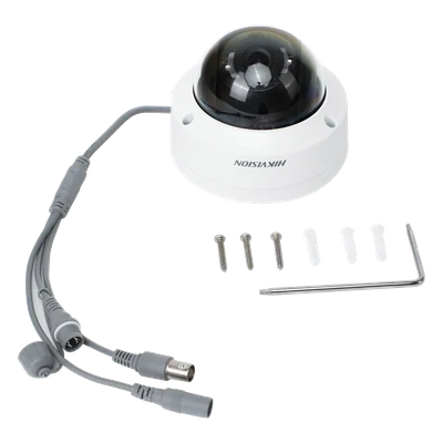 Domo TURBOHD 4K / 8.29 MP / Gran Angular 102.9° / Lente 2.8 mm / Exterior IP67 / IK10 / IR EXIR 30 m (98.4 ft) / TVI-AHD-CVI-CVBS / dWDR — vista 3
